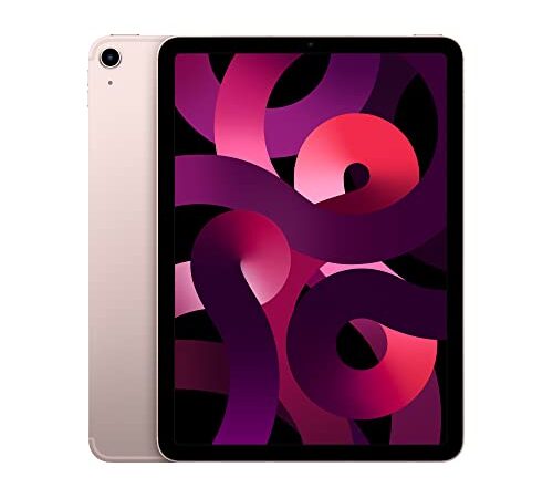 2022 Apple iPad Air with Apple M1 Chip (10.9-inch/27.69 cm, Wi-Fi + Cellular, 64GB) - Pink (5th Generation)