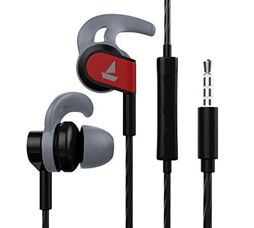 boAt Bassheads 242 in Ear Wired Earphones with Mic(Active Black)