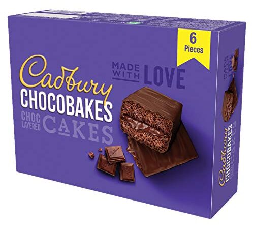 Cadbury Chocobakes Choc layered Cakes, 126g
