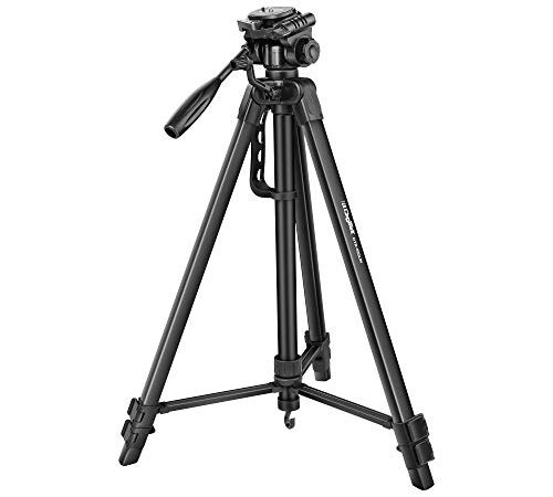 Digitek DTR 550 LW (67 Inch) Tripod For DSLR, Camera |Operating Height: 5.57 Feet | Maximum Load Capacity up to 4.5kg | Portable Lightweight Aluminum Tripod with 360 Degree Ball Head | Carry Bag Included (Black) (DTR 550LW)