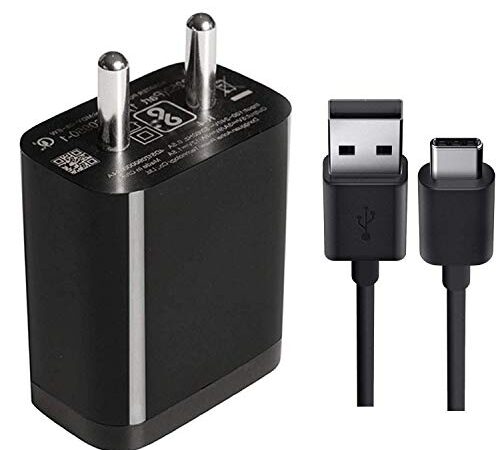 Fast Type-C Charger for Xiaomi Redmi Note 9 Pro, Note 8, Note 8 pro Note 7 Pro, Note 7S, Note 7, 8A Mi A1, Mi A2, Mi A3 Type -C Mobile Android Charger With1.2m Type C Charging Data Cable (2.4 A Black)