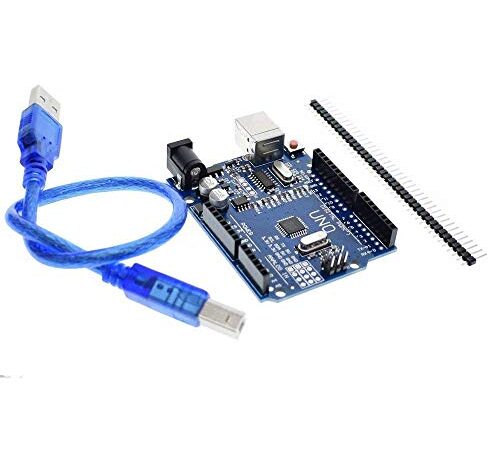 Generic EARSMD Arduino Uno R3 Development Microcontroller Board SMD Version With Cable, Blue