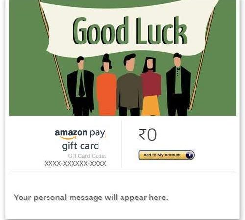 Good Luck (Group gifting) - Amazon Pay eGift Card