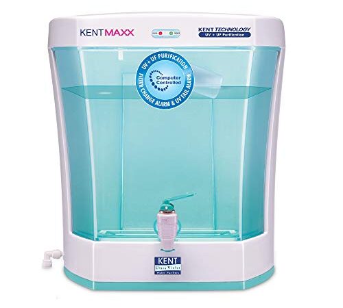 KENT Max UV Water Purifier (11013) | UV+UF Water Purification | Wall Mountable| Transparent Detachable Storage Tank | 7L Storage | 60 L/hr Output | White