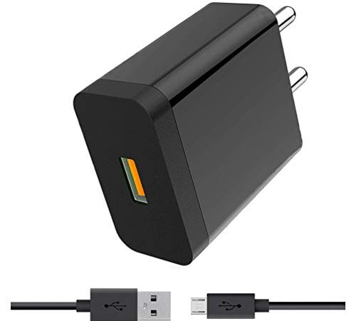 MOISE Fast Charger for with Xiaomi Mi Redmi Note 5 Pro/6 Pro/Redmi 5, 4, 7 / 7A, 6 / 6A Redmi Note 5 | Mobile | Wall | Travel | Adapter/Charger + Micro USB Fast Data Sync Charging Cable [2.4 Ampl Black]