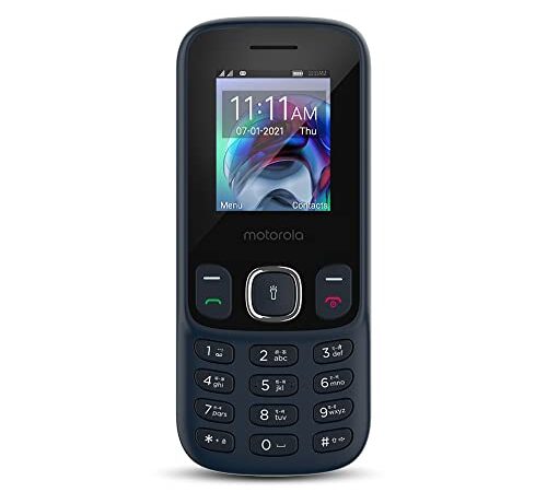 Motorola a10 keypad Mobile Dual Sim with Expandable Memory Upto 32GB,FM with 1750 mAh Battery, Dark Blue