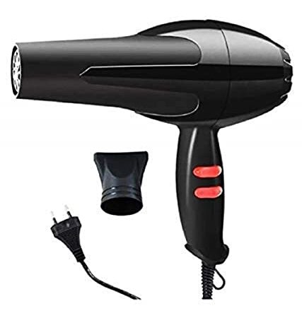 Nirvani 2888 Professional Stylish Hair Dryer for Men and Women with 2 Speed and 2 Heat Setting, 1 Concentrator Nozzle and Hanging Loop(1500 WATT, Black)