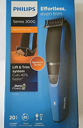 Philips BT3105/15 Cordless Beard Trimmer (Black and Blue)