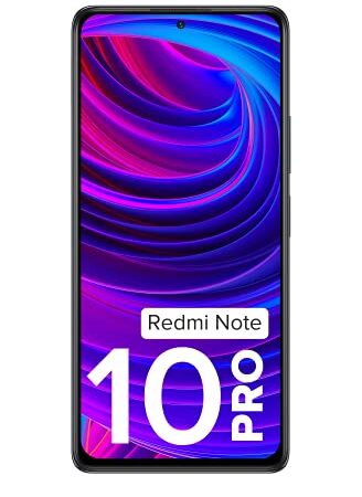 Redmi Note 10 Pro (Dark Night, 6GB RAM, 128GB Storage) -120hz Super Amoled Display|64MPwith 5mp Super Tele-Macro | 33W Charger Included