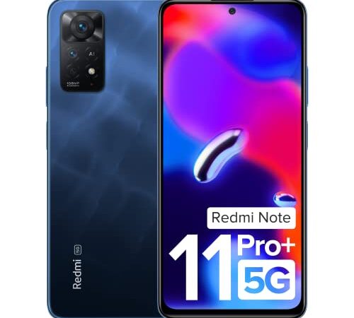 Redmi Note 11 Pro + 5G (Mirage Blue, 6GB RAM, 128GB Storage) | 67W Turbo Charge | 120Hz Super AMOLED Display | Additional Exchange Offers Available | Charger Included