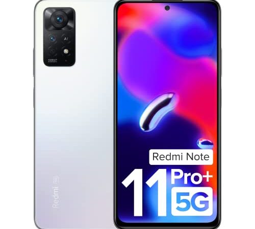 Redmi Note 11 Pro + 5G (Phantom White, 8GB RAM, 256GB Storage) | 67W Turbo Charge | 120Hz Super AMOLED Display | Additional Exchange Offers Available | Charger Included