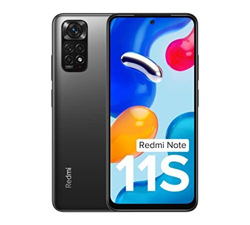 Redmi Note 11S (Space Black, 8GB RAM, 128GB Storage)|108MP AI Quad Camera | 90 Hz FHD+ AMOLED Display | 33W Charger Included | Additional Exchange Offers