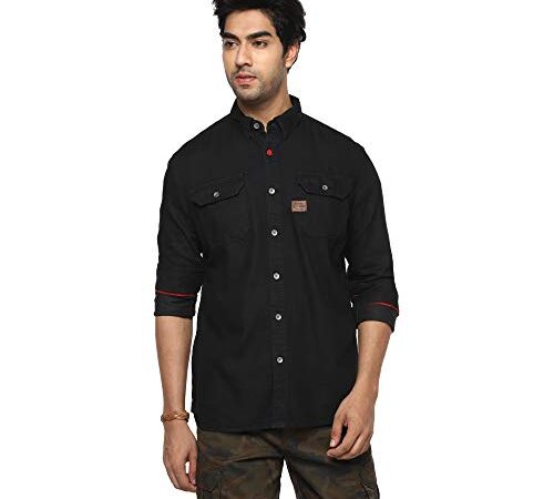 Royal Enfield Classic Denim Shirt Black (2XL) 46 CM (RLASHM000120)