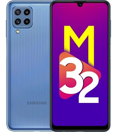 Samsung Galaxy M32 (Light Blue, 4GB RAM, 64GB Storage) 6 Months Free Screen Replacement for Prime