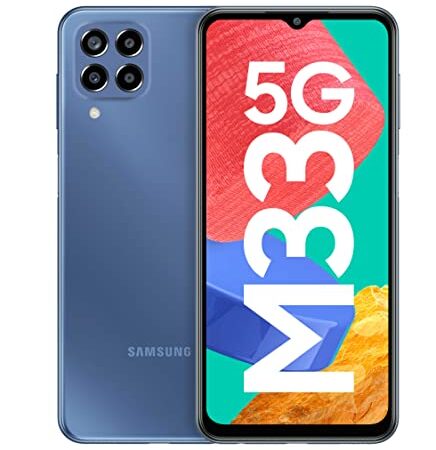 Samsung Galaxy M33 5G (Deep Ocean Blue, 6GB, 128GB Storage) | Travel Adapter to be Purchased Separately