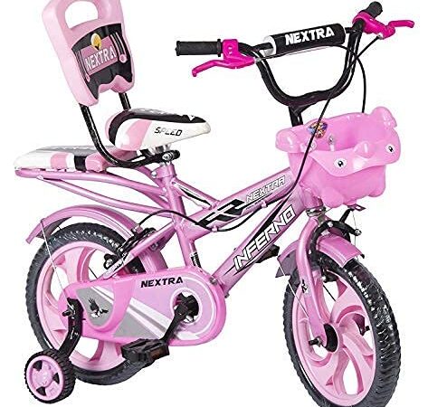 Speedbird 14-T Robust Double Seat Kid Bicycle for Boy and Girl - Age Groupe 3-6 Year (Pink Colour)