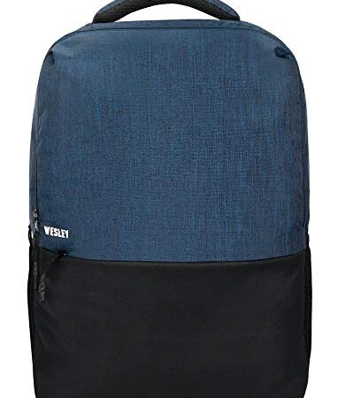 Wesley Milestone 2.0 15.6 inch 30 L Casual Waterproof Laptop Backpack/Office Bag/School Bag/College Bag/Business Bag/Unisex Travel Backpack (Blue and Black)