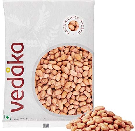 Amazon Brand - Vedaka Raw Peanuts, Pink, 1kg