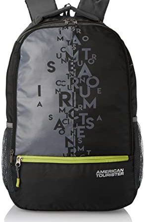 American Tourister 32 Ltrs Black Casual Backpack (AMT FIZZ SCH BAG 02 - BLACK)