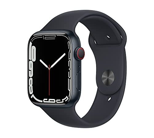 Apple Watch Series 7 (GPS + Cellular, 45mm) - Midnight Aluminium Case with Midnight Sport Band - Regular