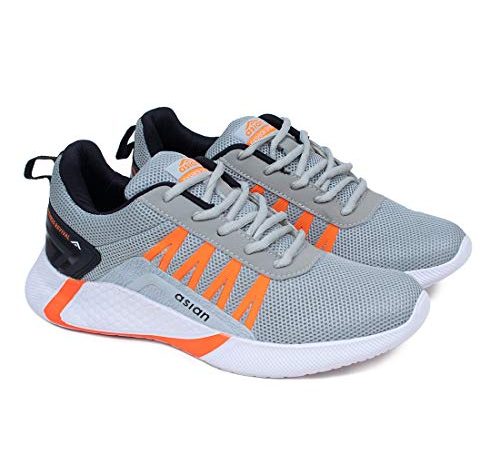 ASIAN Men Bouncer-01 1Orange Running Shoes - 8 UK