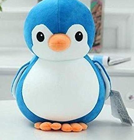 Babique Penguin Teddy Bear Plush Soft Toy Cute Kids Birthday Animal Baby Boys/Girls (28 cm, Blue)