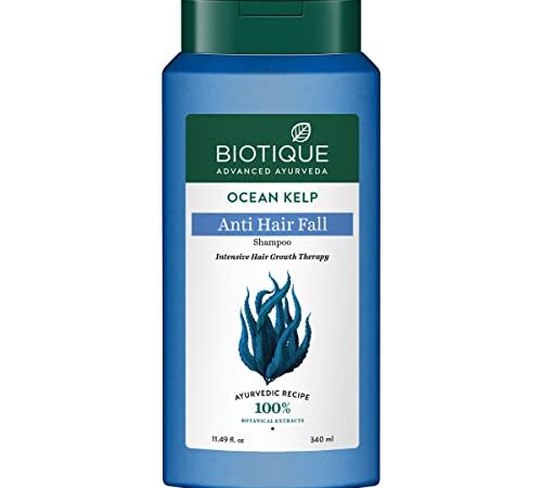 Biotique Bio Kelp Protein Shampoo for Falling Hair Intensive Hair Regrowth Treatment, 340ml