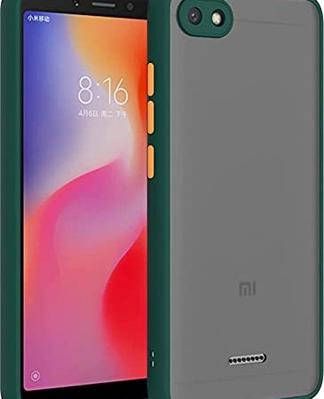 Cascov (Camera Protection) Matte Case Cover for Mi Redmi 6A - Dark Green