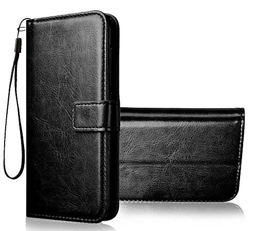 Cover Crafts New Flip Cover Imported Mercury Goospery Fancy Diary Wallet Flip Case Back Cover for MI A3(Color-Black)