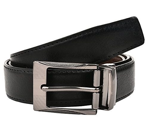 CREATURE Reversible Pu-Leather Formal Belt For Men(Color-Black/Brown||BL-01|| 46 inches length|| Waist upto -40 inches)