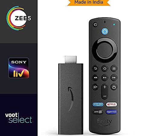 Fire TV Stick Plus (2021) includes ZEE5, SonyLIV and Voot annual subscriptions | Includes all-new Alexa Voice Remote (with TV and app controls) | 2021 release