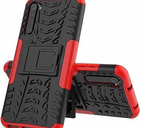 Glaslux Realme XT, Back Cover, Premium Real Hybrid Shockproof Bumper Defender Cover, Kickstand Hybrid Desk Stand Back Case Cover for Realme XT - Red