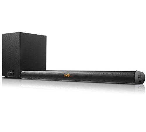 Infinity (JBL) Sonic B200WL, 160W Soundbar with Wireless Subwoofer, 2.1 Channel Home Theatre with Remote, Bluetooth, Optical Input, USB & AUX Connectivity (Black)