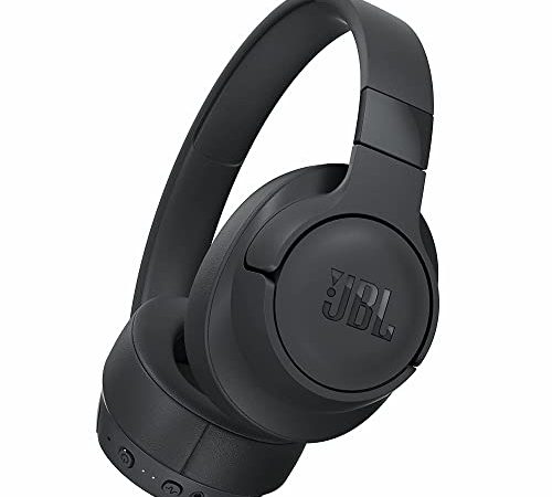 JBL Tune 760NC, Over Ear Active Noise Cancellation Headphones with Mic, up to 50 Hours Playtime, JBL Pure Bass, Google Fast Pair, Dual Pairing, AUX & Voice Assistant Support for Mobile Phones (Black)