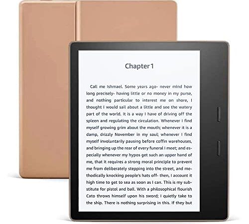 Kindle Oasis (10th Gen) - Now with adjustable warm light, 7" Display, 32 GB, WiFi (Champagne Gold)