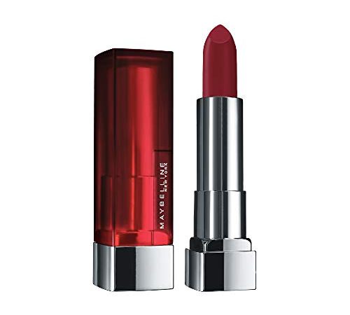 Maybelline New York Color Sensational Creamy Matte Lipstick, 695 Divine Wine, 3.9g.