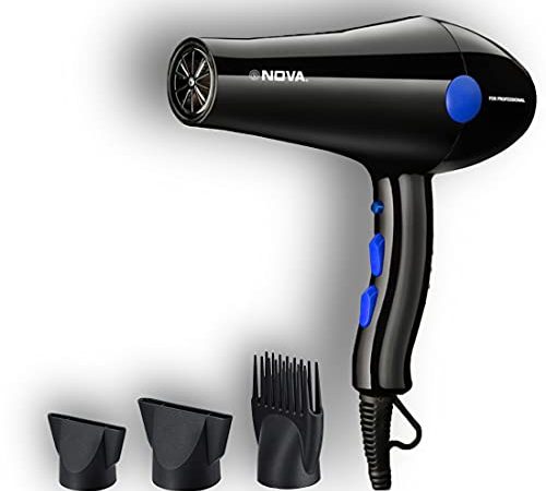 Nova NHP 8216 1800 Watts Proffesional Hair Dryer for Women (Blue)