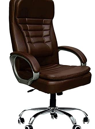 Office Chair Ergonomic Desk Chair Mesh Computer Chair High-Back Mesh Home & Office Ergonomic Chair with Advanced Mechanism, Arm-Rest with Lumbar Support(Brown)