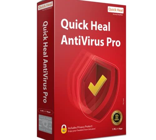 Quick Heal Antivirus Pro Latest Version - 1 PC, 1 Year (CD/DVD)