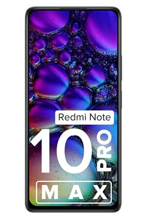 Redmi Note 10 Pro Max (Dark Night, 6GB RAM, 128GB Storage) -108MP Quad Camera | 120Hz Super Amoled Display