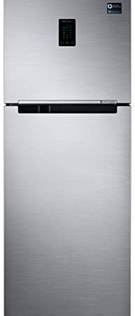 Samsung 324L 3 Star Inverter Frost Free Double Door Refrigerator (RT34T4513S8/HL, Elegant Inox, Convertible)