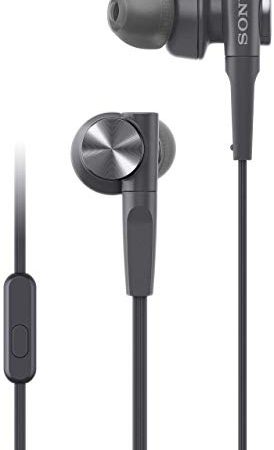 Sony MDR-XB55AP Wired in Ear Headphones with Mic (Black)