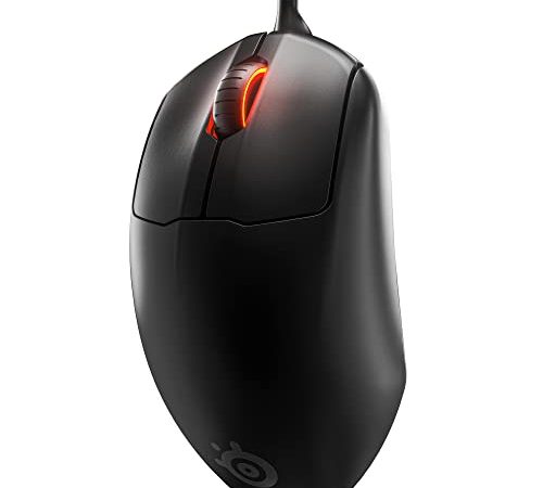 SteelSeries Esports FPS Gaming Mouse – Ultra Lightweight 69g – Prime Edition – 5 Programmable Buttons – 18K CPI TrueMove Pro Sensor – Magnetic Optical Switches – Customization - RGB Lighting – PC/Mac