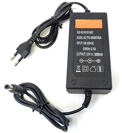 TRP TRADERS 12V 3Amp DC Power Adapter Supply Charge SMPS