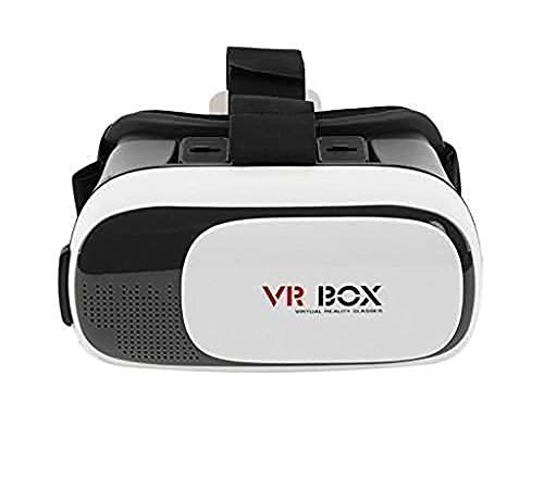 VR BOX Virtual Reality Headset Glasses Anti-Radiation Adjustable Screen Headband 2021 Latest VR Box for All Android Phones with 2 Year Replacement Warranty (White) VR BOX-7