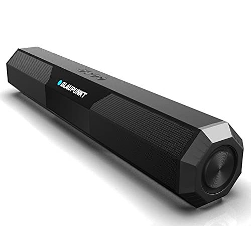 Blaupunkt SBA20 16W Bluetooth Soundbar for TV with Bluetooth/SD Card/Aux, Mini Sound/Audio System for TV Speakers, Mobile, PC, Projectors, Tablets, Laptops