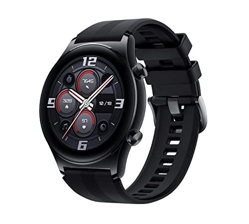 Honor Watch GS 3 Smartwatch with 1.43" AMOLED Touch Screen, Heart Rate, Sleep and Blood Oxygen, Dual GPS, Bluetooth Calling,14 Days Life, 100+ Diverse Sport Modes, Midnight Black (MUS-B19)