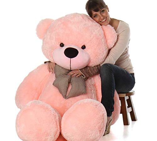 HUG 'n' FEEL SOFT TOYS Teddy Bear, Soft Toys, Teddy Bear 3 feet for Girls, Birthday Gift for Girls, Birthday Gift, Boyfriend, Husband, Wedding, Anniversary, Gift for Couple Special, (3 feet, Pink)