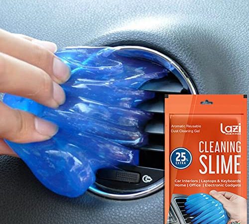 LAZI Multipurpose Car AC Vent Interior Dust Cleaning Gel Jelly Detailing Putty Cleaner Kit Universal Car Interior, Keyboard, PC, Laptop, Electronic Gadget Cleaning Kit (Pack of 1-100gm)