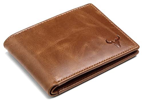 NAPA HIDE Tan Crunch Leather Wallet for Men